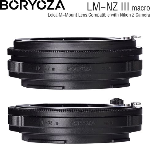 LM-NZ III Chipped Focus Confirm Macro Adapter (Black) Compatible with Leica M-Mount Lens to Nikon Z Camera in Kuwait