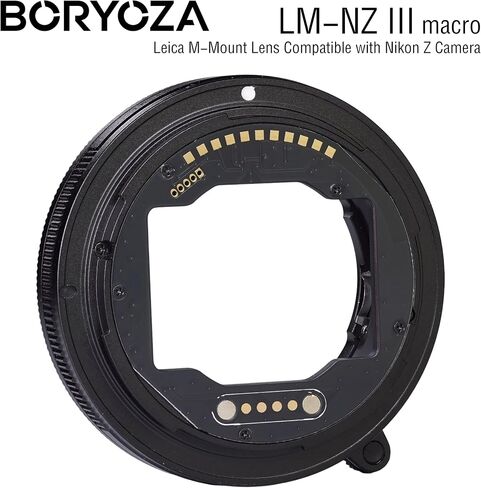 LM-NZ III Chipped Focus Confirm Macro Adapter (Black) Compatible with Leica M-Mount Lens to Nikon Z Camera in Kuwait