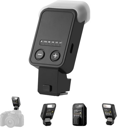 VILTROX Vintage Z2 Mini TTL On-Camera Flash for Fujifilm, GN6 Hot Shoe Speedlite, 5-Step Manual Power Control, 700 Full-Power Flashes 10Ws, Detachable Softbox（Black） in Kuwait