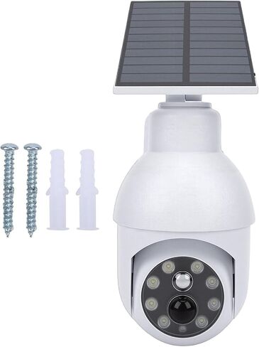 EBTOOLS Solar Security Light with Motion Sensor, 540LM LED Light IP64 Water Proof Simulation Camera Design, for Yard Driveway Patio Outdoor Areas in Kuwait