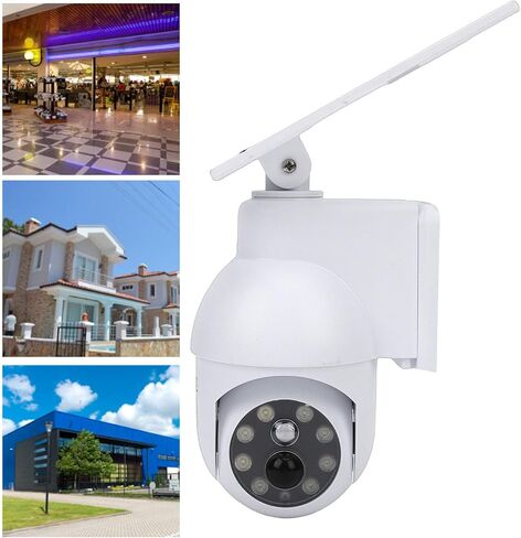 EBTOOLS Solar Security Light with Motion Sensor, 540LM LED Light IP64 Water Proof Simulation Camera Design, for Yard Driveway Patio Outdoor Areas in Kuwait