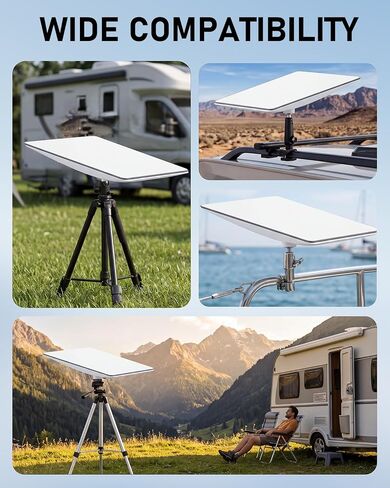 Starlink Mini Tripod Adapter Mount | 2-in-1 Dual-Sided 1/4" & 3/8" Threads, Fits 2024/2025 Starlink Mini Pipe Adapter – for RV, Camping, Outdoor in Kuwait