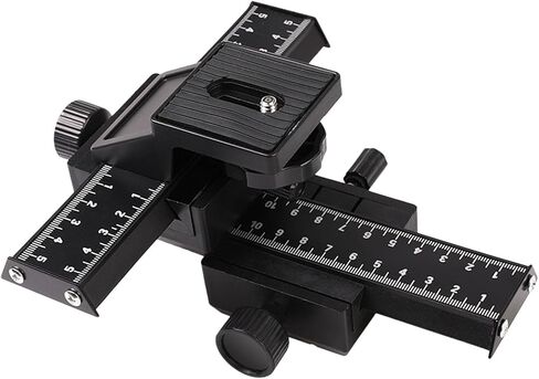 Aluminum 4 Way Focusing Slider with 1/4 Screw for Camera Directional Regulator Bracket Slider Easy Installation Regulator in Kuwait
