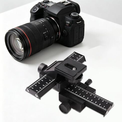 Aluminum 4 Way Focusing Slider with 1/4 Screw for Camera Directional Regulator Bracket Slider Easy Installation Regulator in Kuwait
