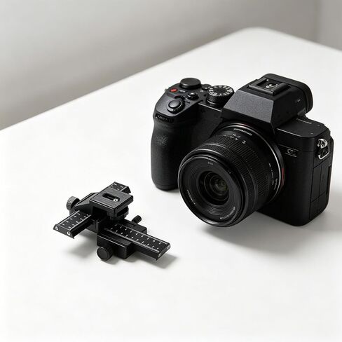 Aluminum 4 Way Focusing Slider with 1/4 Screw for Camera Directional Regulator Bracket Slider Easy Installation Regulator in Kuwait