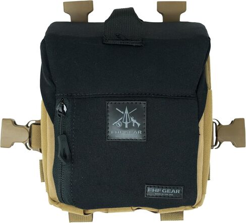 FHF Gear FOB Bino Pouch – Magnetic Binocular Case with MOLLE, Fleece Lining & Wind Indicator Storage for Hunting & Field Use, Coyote Brown, Standard in Kuwait