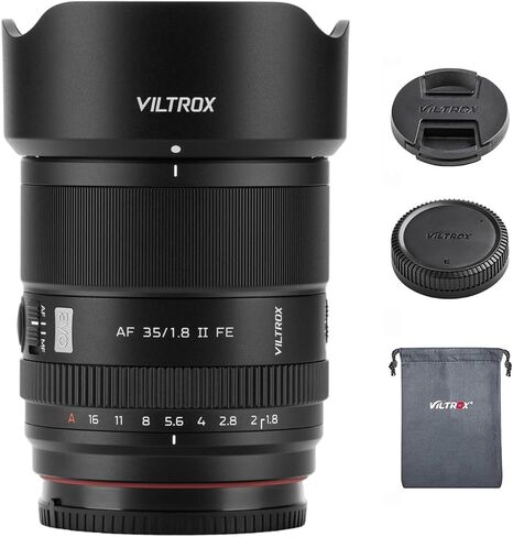 VILTROX AF 35mm F1.8 II EVO APO FE Full Frame Large Aperture Autofocus Prime Cameras Lens for Sony E-Mount A7IV ZV-E1 A7CII A7RV FX3 A7SIII A7CR A7III A7C A1 A7RIV A9 A9II A7RIII ZV-E10 in Kuwait