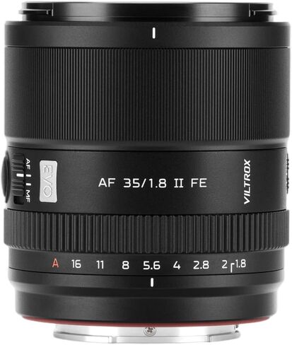 VILTROX AF 35mm F1.8 II EVO APO FE Full Frame Large Aperture Autofocus Prime Cameras Lens for Sony E-Mount A7IV ZV-E1 A7CII A7RV FX3 A7SIII A7CR A7III A7C A1 A7RIV A9 A9II A7RIII ZV-E10 in Kuwait