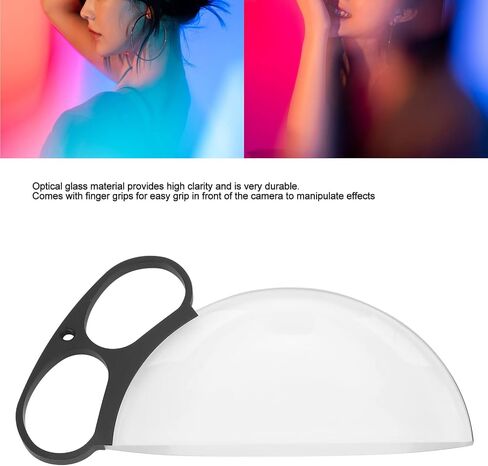 150mm Handheld Diopter Filter, Handheld Diopter Half Moon Special Blur Effects Filter,Special Blur Effects Half Moon Glass for Close Up Photography, for Lens Adapter in Kuwait