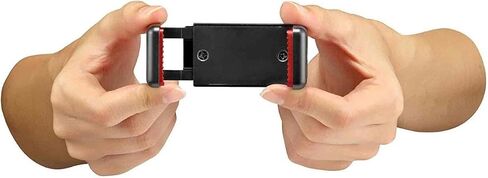Manfrotto MCLAMP, Universal Smartphone Clamp with Thread Connections, for iPhone with or without Case, Foldable, Compact Size, Vlogging, Black in Kuwait