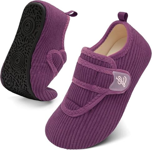 LeIsfIt Slippers for Women Men Soft House Slippers Wide Barefoot House Shoes Non-slip Slip on Slipper Shoes Comfy Adjustable for Home Bedroom Travel Yoga in Saudi Arabia