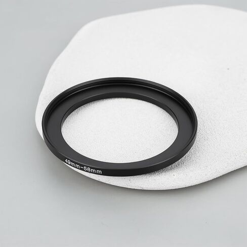 2 Pack Step Up Ring 49mm to 58mm Lens Filter Adapter Slim Aluminum Compatible with DSLR and Mirrorless Cameras in Kuwait