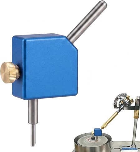 45 Degree Angle Converter for Gem Faceting Machine, High Precision 5-Axis CNC Machined Adapter Block with 6.0mm Brass Collet, for Lapidary Machine Grinding Polishing Tools in Kuwait