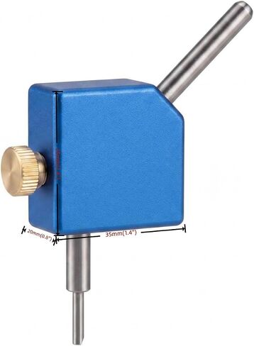 45 Degree Angle Converter for Gem Faceting Machine, High Precision 5-Axis CNC Machined Adapter Block with 6.0mm Brass Collet, for Lapidary Machine Grinding Polishing Tools in Kuwait