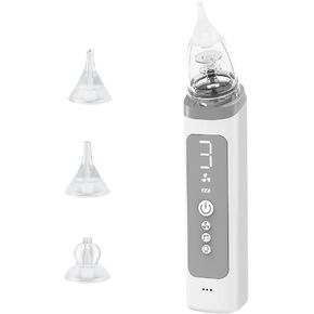 Baby Nasal Aspirator, 3 Suction Levels Electric ,Adjustable Suction, USB Rechargeable Nose Cleaner for Newborn, Infant & Toddler in Kuwait