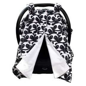 Dear Baby Car Seat Canopy 40"x30" Soft Lightweight Fabric – Aviator Pandas | Easy to Wash with Cute Patterns & Vibrant Colors – Crafted For Little Ones, Ideal for Milk Time, Summer Days & Cooler Weather in Saudi Arabia