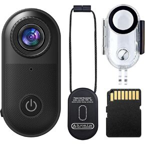 2.7K Body Camera Thumb Size Magnetic Wearable WiFi Waterproof Mini Body Cam | with Memory Card, Accessories Kits Body Cameras with Audio and Video Recording for Sport Travel Daily Vlog Outdoor Activities in Kuwait