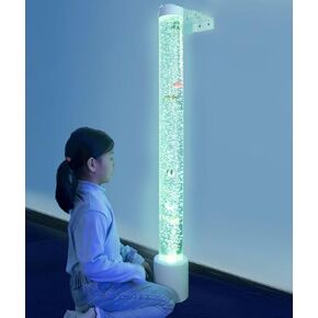 6FT Super Large Sensory Fish Bubble Light Tube, Wall Mountable Aquarium Column with Remote & 8 Color Changing Lights – Calming Sensory Night Light for Kids, Adults, and Special Needs in Saudi Arabia