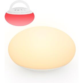 Baby Night Light | Egg Light for Nursery | Eye Caring Red Light | Soft Silicone BPA-Free, Dimmable, for Kids New Mom Breastfeeding Diaper Change, 1/3/6 H Timer, Warm White/Amber/Red Light in Kuwait