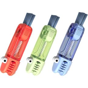 3 in 1 Multifunctional Cup Lid & Bottle Gap Cleaning Brush Set - Portable Crevice Cleaner for Tight Spaces, Home Kitchen Generic Use (3-Pack,Style2) in Kuwait