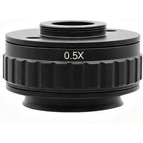 0.35X C Mount Adapters Lens for Trinocular Stereo Microscope | Focus Adjustable CTV Microscope Lens, 38mm Camera Interface Adapter,Black in Kuwait
