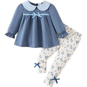 Baby Girl Clothes Toddler Outfit Fall Winter 2 Piece Pant Set 9M-4Y in Saudi Arabia