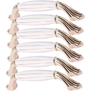 Cabinet Handles, 6 Pack Ceramic Golden Wine Cabinet Knobs(96mm Hole Pitch) in Kuwait