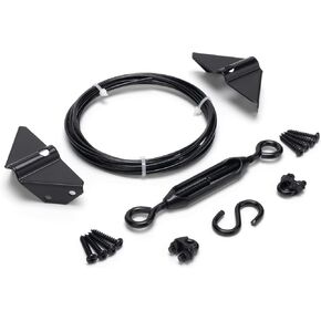 Anti-Sag Gate Kits for Wooden Fence, Black Gate Support Cable Kit Hardware, Gate Sag Frame Kit Hardware for Wooden Fence, Wood Gate Door Repair Kit for Outdoor, 2 Pack in Kuwait