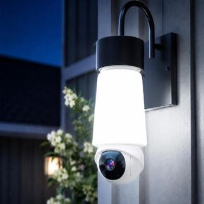 Light Bulb Security Camera, Smart AI Cam 2K HD Outdoor Lightbulb Camera, 5G&2.4G WiFi PTZ Camera, 1000-Lumen LED, Color Night Vision, 911 Emergency Calling, Motion Dection in Kuwait