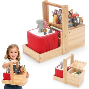 Handheld Shelf Storage for Tonies Organizer, holder for Toniebox 1/2 Tonies Figures Characters Portable Shelf Magnetic, with Hidden Storage for Tonieplay Game, Charger & Accessories in Kuwait