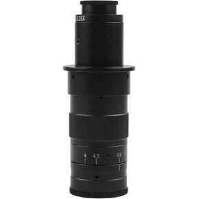 Industrial C-Mount Zoom Lens 0.7-4.5X for Microscope Camera, Alloy Monocular Lens for Electronic PCB Jewelry Analysis(120X) in Kuwait