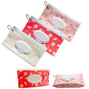 3 PCS Baby Wipes Dispenser Portable Wet Wipe Dispenser Bag | Portable Refillable Wipe Holder, Baby Wipes Container, Wipe Dispenser, Wet Wipe Carrying Case Holder for Travel in Saudi Arabia