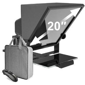 13" Teleprompter for Camera & Tablet with APP Remote Control | Portable Design for Video Creation, Live Streaming & Presentations, Aluminum Alloy Build, iOS & Android Compatible in Saudi Arabia