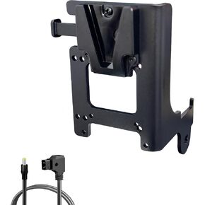 V-Mount Battery Plate for Amaran Halo 60x 100x & Ray 60c 120c Handle, 3mm Stainless Steel V-Lock Power Adapter Bracket with 30cm D-Tap to DC Cable in Saudi Arabia