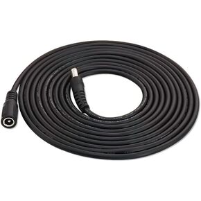 10FT DC Extension Cable for AC DC Adapter Power Supply Extension Plug Jack 5.5mm x 2.1mm Male to Female 20AWG DC 24V 12V 9V 6V 5V for Security Cameras Router Printer LED Light Strip 5A Max. 3M Black in Kuwait