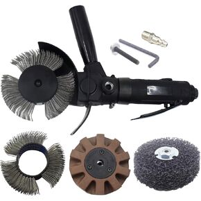 Pneumatic Rotary Removal Tool Remove Rust Paint Metal Steel Plate Pipe | Car Adhesive Pinstripe Sticker Vinyl,Wire Rubber Eraser Wheels, Air Removal Tool Kit in Kuwait