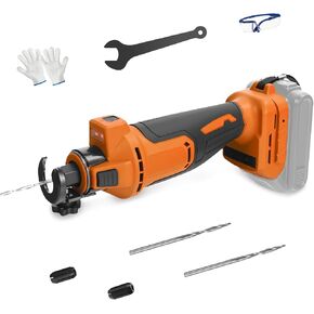 Cordless Drywall Cutting Tool for Dewalt 20V Battery, 30000 RPM Brushless Rotary Saw, Adjustable Depth Drywall Cutting Tool with LED for Cutting Wood Drywall, Sheetrock, Wood(No Battery) in Saudi Arabia