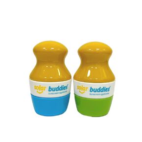 Solar Buddies Sunscreen Applicator – Full Red & Black Duo – BPA-Free Refillable Roll-on Sponge for Sunscreens & Lotions – For Kids, Adults & Families – 3.4Fl Oz – Perfect for Travel in Kuwait