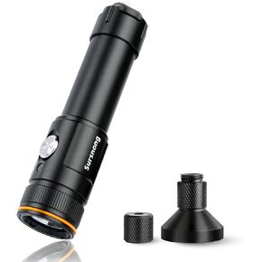 V21 Super Bright 2500 Lumen Dive Light - IP68 Waterproof Underwater Flashlight with 3 Adjustable Beams (Spot/Flood/Wide), for Scuba Diving, Night Diving, Underwater Photography & Macro Video in Kuwait