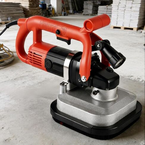 Variable Speed Concrete Grinder Set,Floor S-urface Grinder Machine with 4-Head,for Concrete,Stone,Marble,Grinding,with LED Lights (Standard) in Kuwait
