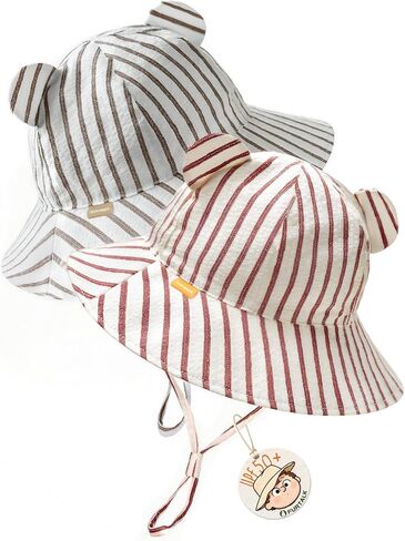 FURTALK Baby Sun Hat Infant Toddler Hat UPF 50+ Bucket Hat for Baby Boys Girls Beach Hat with Wide Brim in Kuwait
