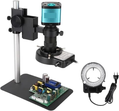 4K 48MP HDMI USB 60FPS Monocular Video Microscope Sets 38MP/16MP/13MP/8MP Digital Camera Lens 130X(Set6 48MP HDMI USB) in Kuwait