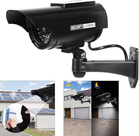 Imitation Fake Camera, Surveillances Security CCTV Dome, Indoor Outdoor with LED Light Security Simulated Surveillances Cameras in Kuwait