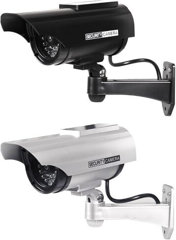 Imitation Fake Camera, Surveillances Security CCTV Dome, Indoor Outdoor with LED Light Security Simulated Surveillances Cameras in Kuwait