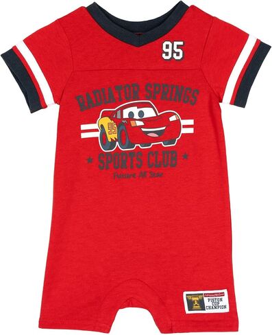 Disney Short Sleeve Athletic Romper Newborn to Toddler Sizes (0-3 Months - 3T) in Kuwait