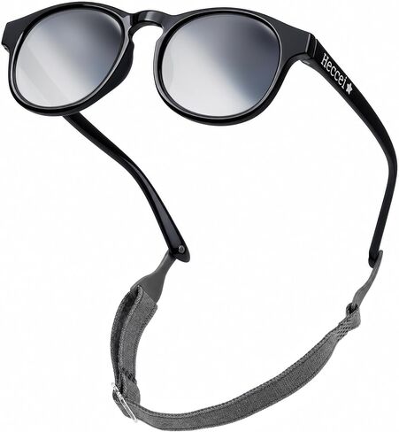 Baby Sunglasses With Strap, Polarized Infant Toddler Sunglasses 0-24 Months | Flexible UV-400 Protection, Bendable Color Changing Frame, Pebble Sunglasses For Newborn Girls Boys in Kuwait
