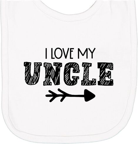 inktastic I Love My Uncle with Arrow Newborn Bib in Kuwait