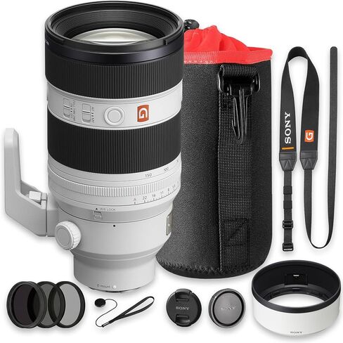 Sony FE 50-150mm f/2 GM Lens Bundle E | G Master Telephoto Zoom with Constant f/2 Aperture, Advanced Optics & Fast AF | Great for Events & Sports (SEL50150GM) + Filter Kit + Case + Cap Keeper in Kuwait