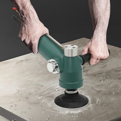 700W 12000rpm Air Grinder, 4-Inch Pneumatic Air Wet Stone Polisher Grinder Infinitely Variable Speed Water Wet Air Sander, Portable Concrete Polighing Air-Powered Stone Polishing Kit in Kuwait