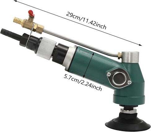 700W 12000rpm Air Grinder, 4-Inch Pneumatic Air Wet Stone Polisher Grinder Infinitely Variable Speed Water Wet Air Sander, Portable Concrete Polighing Air-Powered Stone Polishing Kit in Kuwait